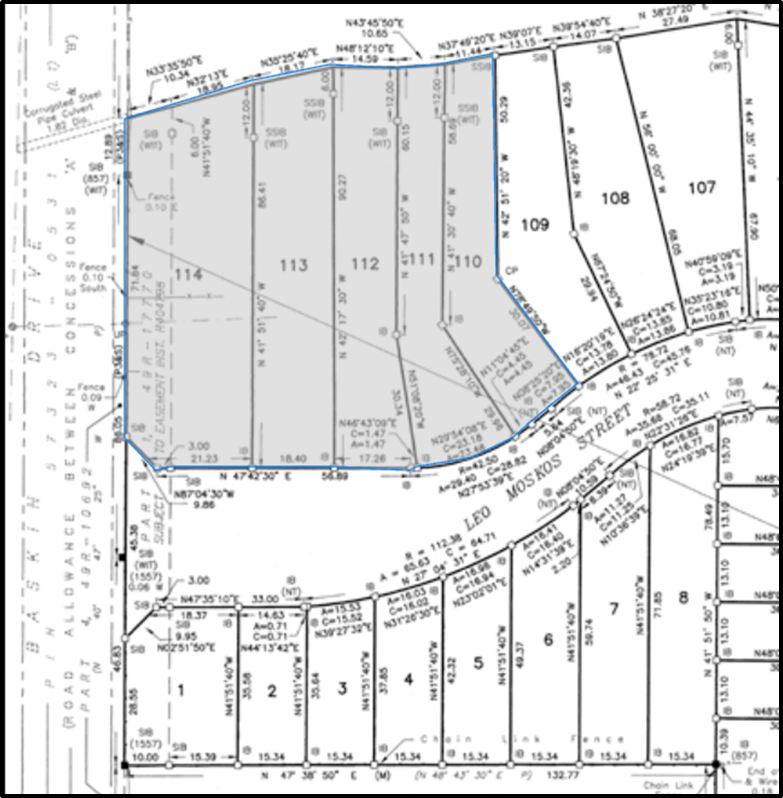 Key Map for Leo Moskos Street