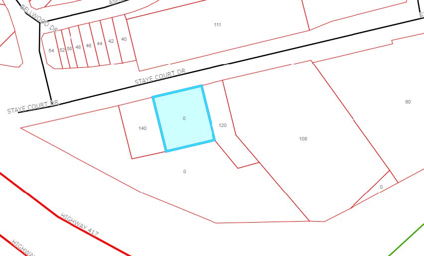 Key Plan for 130 Staye Court Drive