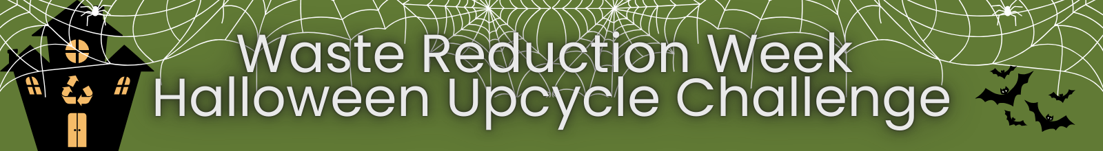 Banner image for waste reduction week halloween upcycle challenge